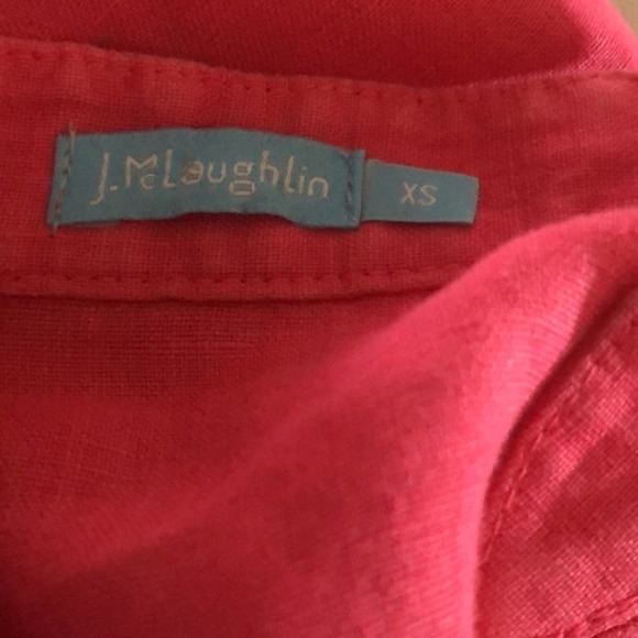 J. McLaughlin 100% Linen Shirt Dress XS - Picture 3 of 4